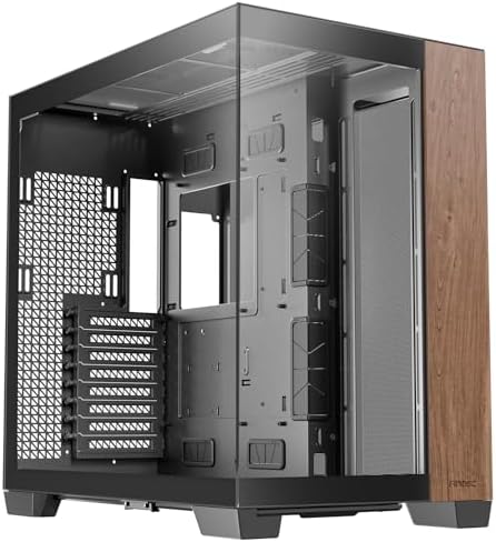 Antec C8 Wood  Fans not Included  Wooden Front Panel  Dual Chamber Layout  Type C  360mm Radiator Support  Seamless TG Front & Side Panels  RTX 40 Compatible  Full Tower E ATX PC Case