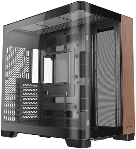 Antec C8 Wood  Fans not Included  Wooden Front Panel  Dual Chamber Layout  Type C  360mm Radiator Support  Seamless TG Front & Side Panels  RTX 40 Compatible  Full Tower E ATX PC Case