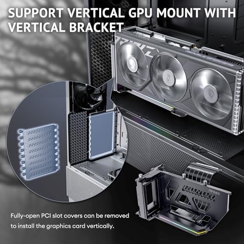 Antec Flux Pro  6 x PWM Fans Included  High Airflow Front Panel with Walnut Wood  iShift PSU 90  Mount  USB3 0 x 2  Type C  420mm Radiator Support  Temp  Display  Full Tower E ATX PC Case