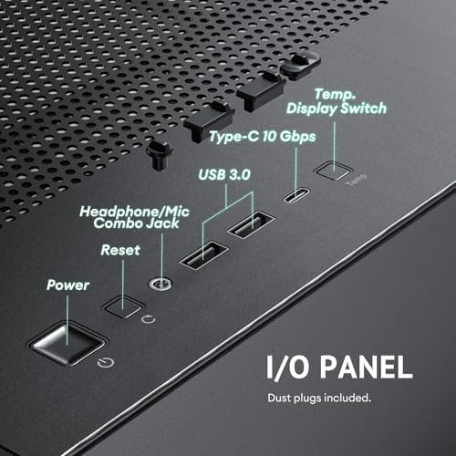 Antec Flux Pro  6 x PWM Fans Included  High Airflow Front Panel with Walnut Wood  iShift PSU 90  Mount  USB3 0 x 2  Type C  420mm Radiator Support  Temp  Display  Full Tower E ATX PC Case