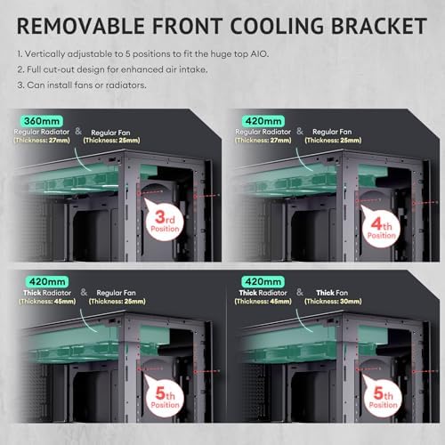 Antec Flux Pro  6 x PWM Fans Included  High Airflow Front Panel with Walnut Wood  iShift PSU 90  Mount  USB3 0 x 2  Type C  420mm Radiator Support  Temp  Display  Full Tower E ATX PC Case