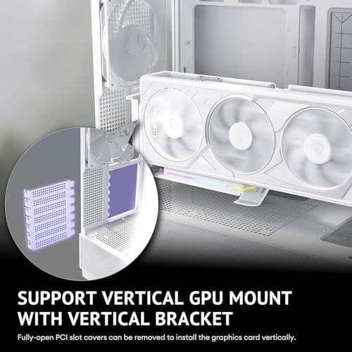 Antec Flux Wood White  5 x PWM Fans Included  High Airflow Front Panel with Birch Wood  Type C  420mm Radiator & Back Connect Motherboard Support  Up to 9 Fans Simultaneously  Mid Tower E ATX PC Case