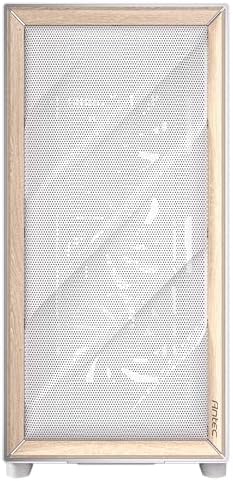 Antec Flux Wood White  5 x PWM Fans Included  High Airflow Front Panel with Birch Wood  Type C  420mm Radiator & Back Connect Motherboard Support  Up to 9 Fans Simultaneously  Mid Tower E ATX PC Case