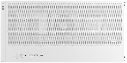 Antec Flux Wood White  5 x PWM Fans Included  High Airflow Front Panel with Birch Wood  Type C  420mm Radiator & Back Connect Motherboard Support  Up to 9 Fans Simultaneously  Mid Tower E ATX PC Case
