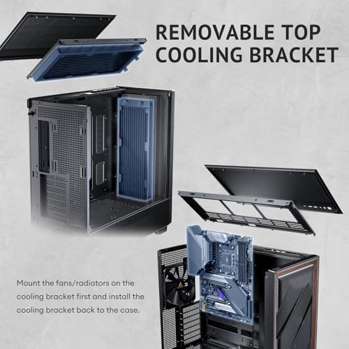 Antec Flux Wood  5 x PWM Fans Included  High Airflow Front Panel with Walnut Wood  Type C  420mm Radiator & Back Connect Motherboard Support  Up to 9 Fans Simultaneously  Mid Tower E ATX PC Case