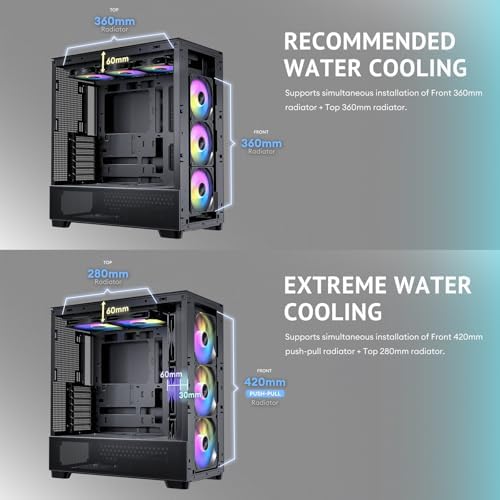 Antec Flux Wood  5 x PWM Fans Included  High Airflow Front Panel with Walnut Wood  Type C  420mm Radiator & Back Connect Motherboard Support  Up to 9 Fans Simultaneously  Mid Tower E ATX PC Case