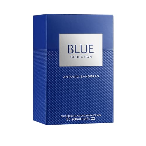 Antonio Banderas Perfumes   Blue Seduction   Eau de toilette for Men   Long Lasting   Fresh and Casual Fragance   Ideal for Day Wear   6 7 Fl  Oz