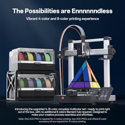 Anycubic Kobra 3 V2 3D Printer Only  New Upgrade AI Cameras Improved Auto Leveling Max 600mm/s Print Speed Details Better  Multicolor 3D Printing Need with Additional ACE Pro 10 0 x 10 0 x 10 2