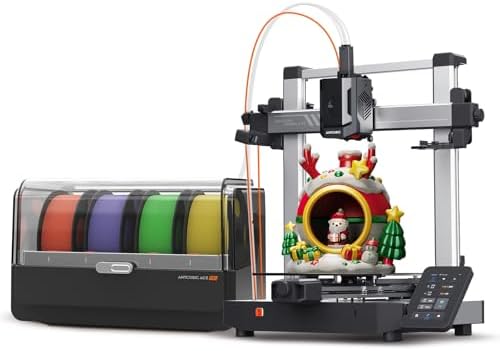 Anycubic Kobra 3 V2 Combo 3D Printer  Smart Multicolor Printing Up to 600mm/s Print Speed  Active Filament Drying Enhanced Auto Leveling for Higher Success Rates  10 0 x 10 0 x 10 2