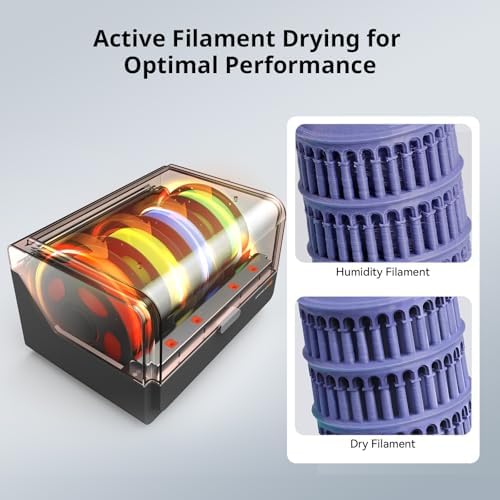 Anycubic Kobra 3 V2 Combo 3D Printer  Smart Multicolor Printing Up to 600mm/s Print Speed  Active Filament Drying Enhanced Auto Leveling for Higher Success Rates  10 0 x 10 0 x 10 2