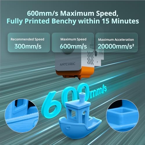 Anycubic Kobra S1 Combo Multi Color 3D Printer  Fast 600mm/s Printing Auto Leveling with Auto Calibration Anycubic App One Click Printing 250 x250x250mm Build Size