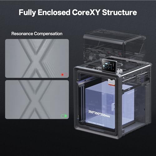 Anycubic Multicolor 3D Printer  Kobra S1 Combo Core XY Stable Structure with Sealed Printing High Precision 600mm/s Fast Speed Auto Calibration Ideal for Precision and Efficiency 9 8x9 8x9 8