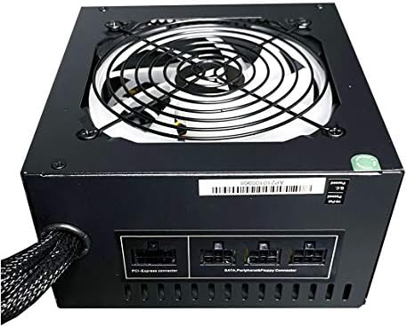 Apevia ATX ES600 RGB Essence 600W ATX Semi Modular Gaming Power Supply with Auto Thermally Controlled 120mm RGB Fan  115/230V Switch  All Protections