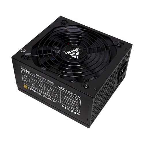 Apevia ATX PR700W Prestige 700W 80  Gold Certified  ATX Active PFC  DC to DC Converter Design 135mm Silent Fan  RoHS Compliance  ATX Gaming Power Supply