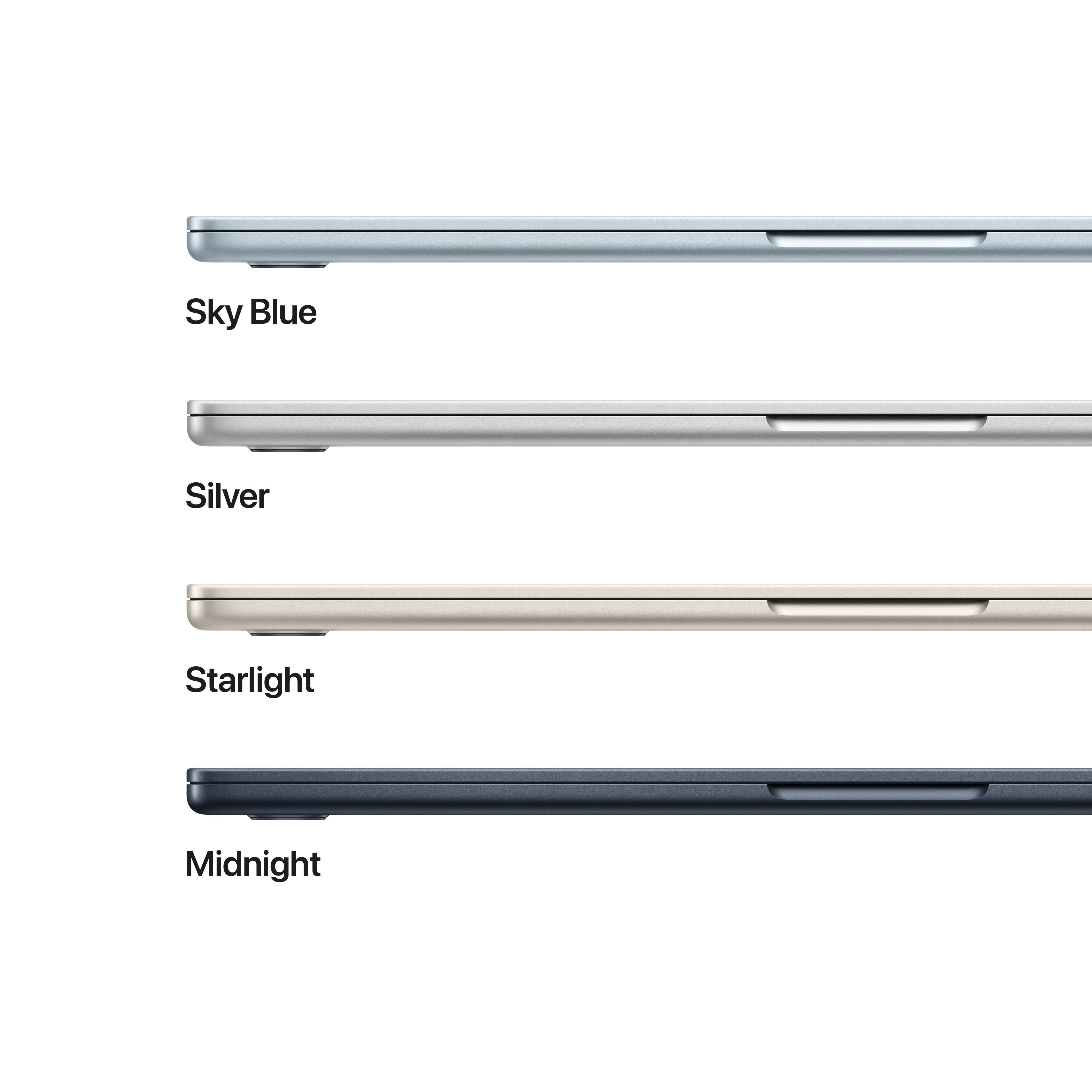 Apple 15" MacBook Air with M4 chip  10 core CPU / 10 core GPU  16GB Memory  256GB SSD   Midnight