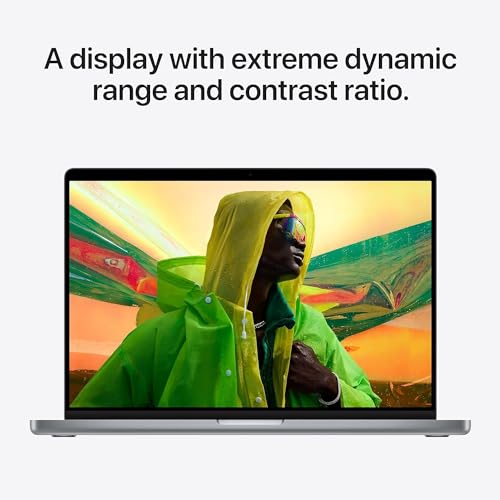Apple MacBook Pro 2021 con chip Apple M1 Pro (14 pulgadas, 16 GB de RAM, almacenamiento SSD de 1 TB) (QWERTY en inglés) gris espacial (renovado)