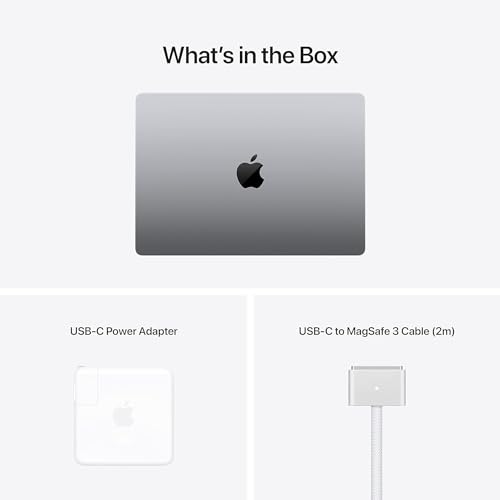 Apple MacBook Pro 2021 con chip Apple M1 Pro (14 pulgadas, 16 GB de RAM, almacenamiento SSD de 1 TB) (QWERTY en inglés) gris espacial (renovado)