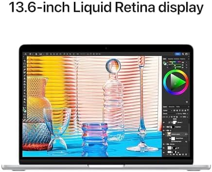 Laptop Apple MacBook Air 2022 con chip Apple M2 (13.6 pulgadas, 8 GB de RAM, 256 GB de almacenamiento SSD) medianoche (renovado)