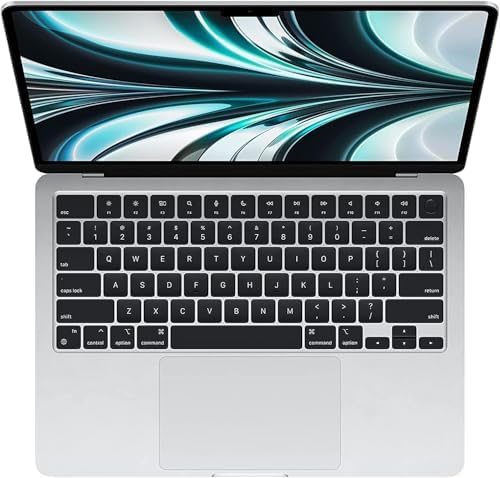 Laptop Apple MacBook Air 2022 con chip Apple M2 (13.6 pulgadas, 8 GB de RAM, 256 GB de almacenamiento SSD) medianoche (renovado)