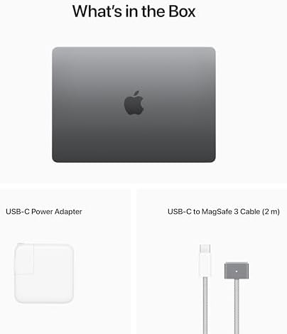 Laptop Apple MacBook Air 2022 con chip Apple M2 (13.6 pulgadas, 8 GB de RAM, 256 GB de almacenamiento SSD) medianoche (renovado)