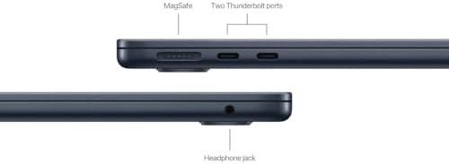 Apple 2022 MacBook Air with Apple M2 Chip  13 inch  8GB RAM  256GB SSD Storage  Midnight  Renewed 