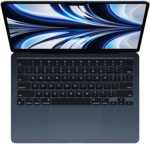 Apple 2022 MacBook Air with Apple M2 Chip  13 inch  8GB RAM  256GB SSD Storage  Midnight  Renewed 