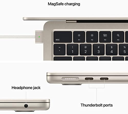 Apple 2022 MacBook Air with Apple M2 Chip  13 inch  8GB RAM  256GB SSD Storage  Midnight  Renewed 