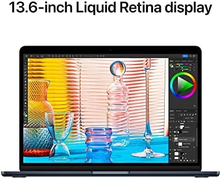 Apple 2022 MacBook Air with Apple M2 Chip  13 inch  8GB RAM  256GB SSD Storage  Midnight  Renewed 