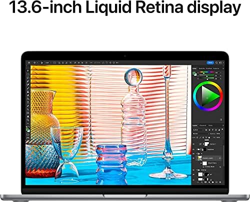 Apple 2022 MacBook Air with Apple M2 Chip  13 inch  8GB RAM  256GB SSD Storage   Space Gray  Renewed 