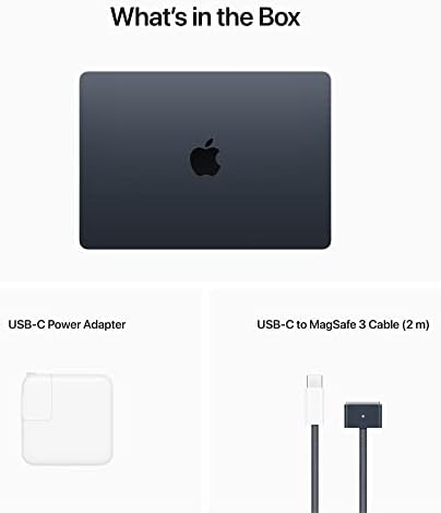 Apple Laptop MacBook Air 2022 con chip M2, 13.6 pulgadas, 8 GB de RAM, 512 GB de almacenamiento SSD, Midnight (Renovado)