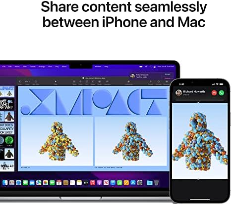 Apple 2022 MacBook Air with Apple M2 Chip with 8 Core CPU  13 inch  16GB RAM  256GB Storage  QWERTY English  Space Gray  Renewed 