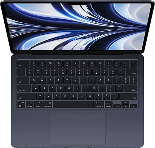 Apple MacBook Air 2022 con chip Apple M2, 13 pulgadas, 8 GB de RAM, 256 GB de almacenamiento SSD, medianoche (renovado)
