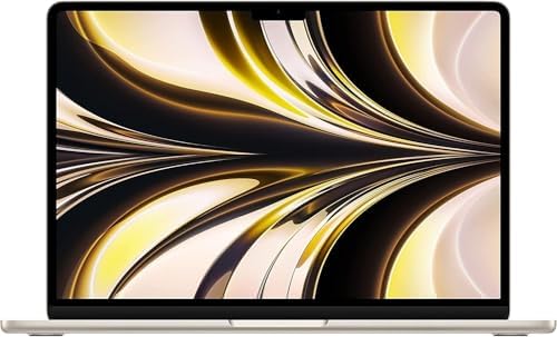 Apple MacBook Air 2022 con chip Apple M2, 13 pulgadas, 8 GB de RAM, 256 GB de almacenamiento SSD, medianoche (renovado)