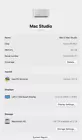 Apple 2022 Mac Studio M1 Max  32 Core GPU  64GB RAM 2TB SSD AC    Excellent