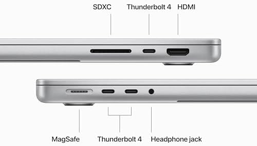 Apple 2023 14 inch MacBook Pro with Apple M3 Pro chip  18GB RAM  512GB SSD Storage  Space Black  Renewed 