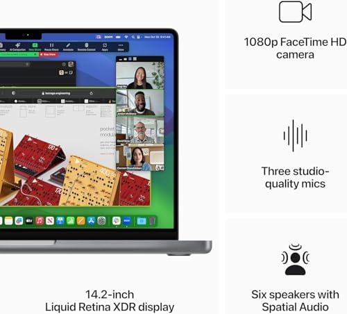 Apple 2023 MacBook Pro with Apple M3 chip 14 inch  8GB RAM  512GB SSD Space Gray  Renewed 