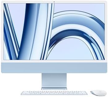 Apple 2023 iMac with Apple M3 chip  24 inch  8GB RAM  256GB SSD Storage  Silver  Renewed 