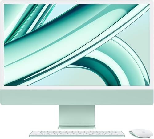 Apple 2023 iMac with Apple M3 chip  24 inch  8GB RAM  256GB SSD Storage  Silver  Renewed 