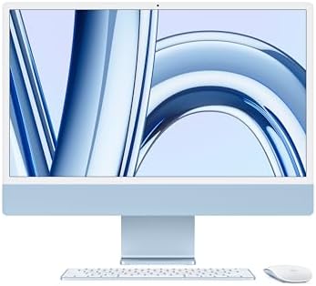 Apple 2023 iMac with Apple M3 chip  24 inch  8GB RAM  256GB SSD Storage  Silver  Renewed 