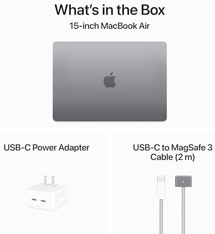 Apple 2024 MacBook Air 15 inch Laptop with M3 chip  Built for Apple Intelligence  15 3 inch Liquid Retina Display  16GB Unified Memory  512GB SSD Storage  Backlit Keyboard  Touch ID; Midnight