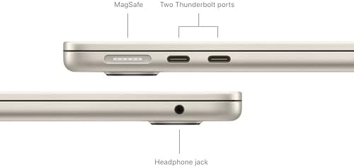 Apple 2024 MacBook Air 13 inch Laptop with M3 chip  Built for Apple Intelligence  13 6 inch Liquid Retina Display  16GB Unified Memory  512GB SSD Storage  Backlit Keyboard  Touch ID; Starlight