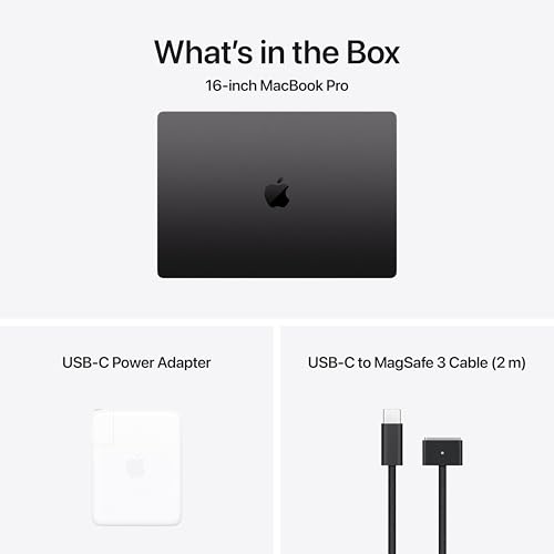 Apple 2024 MacBook Pro Laptop with M4 Pro 14 core CPU 20 core GPU Built for Apple Intelligence 16 2 inch Liquid Retina XDR Display 24GB Unified Memory 512GB SSD Storage; Space Black