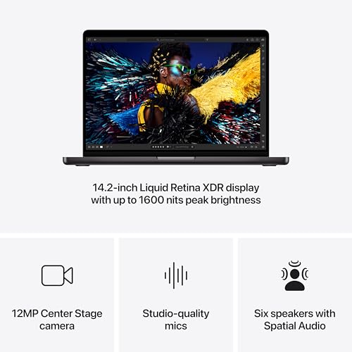 Apple 2024 MacBook Pro Laptop with M4 Pro  12 core CPU  16 core GPU  Built for Apple Intelligence  14 2 inch Liquid Retina XDR Display  24GB Unified Memory  512GB SSD Storage  96W Adapter; Space Black