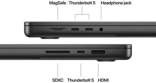 Apple 2024 MacBook Pro with Apple M4 Pro Chip  16 inch  24GB RAM  512GB SSD Storage   QWERTY English  Space Black  Renewed 