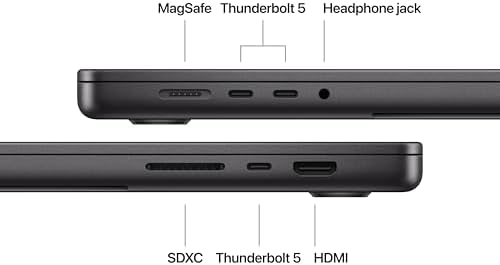 Apple 2024 MacBook Pro with Apple M4 Pro Chip  16 inch  24GB RAM  512GB SSD Storage   QWERTY English  Space Black  Renewed 