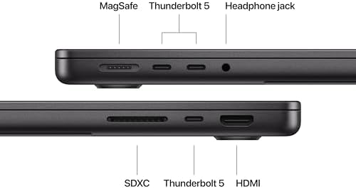 Apple 2024 MacBook Pro with Apple M4 Pro Chip  14 inch  24GB RAM  512GB SSD Storage  Space Black  Renewed 
