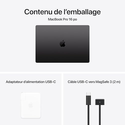 Apple 2024 MacBook Pro with Apple M4 Pro Chip  16 inch  24GB RAM  512GB SSD Storage   QWERTY English  Space Black  Renewed 