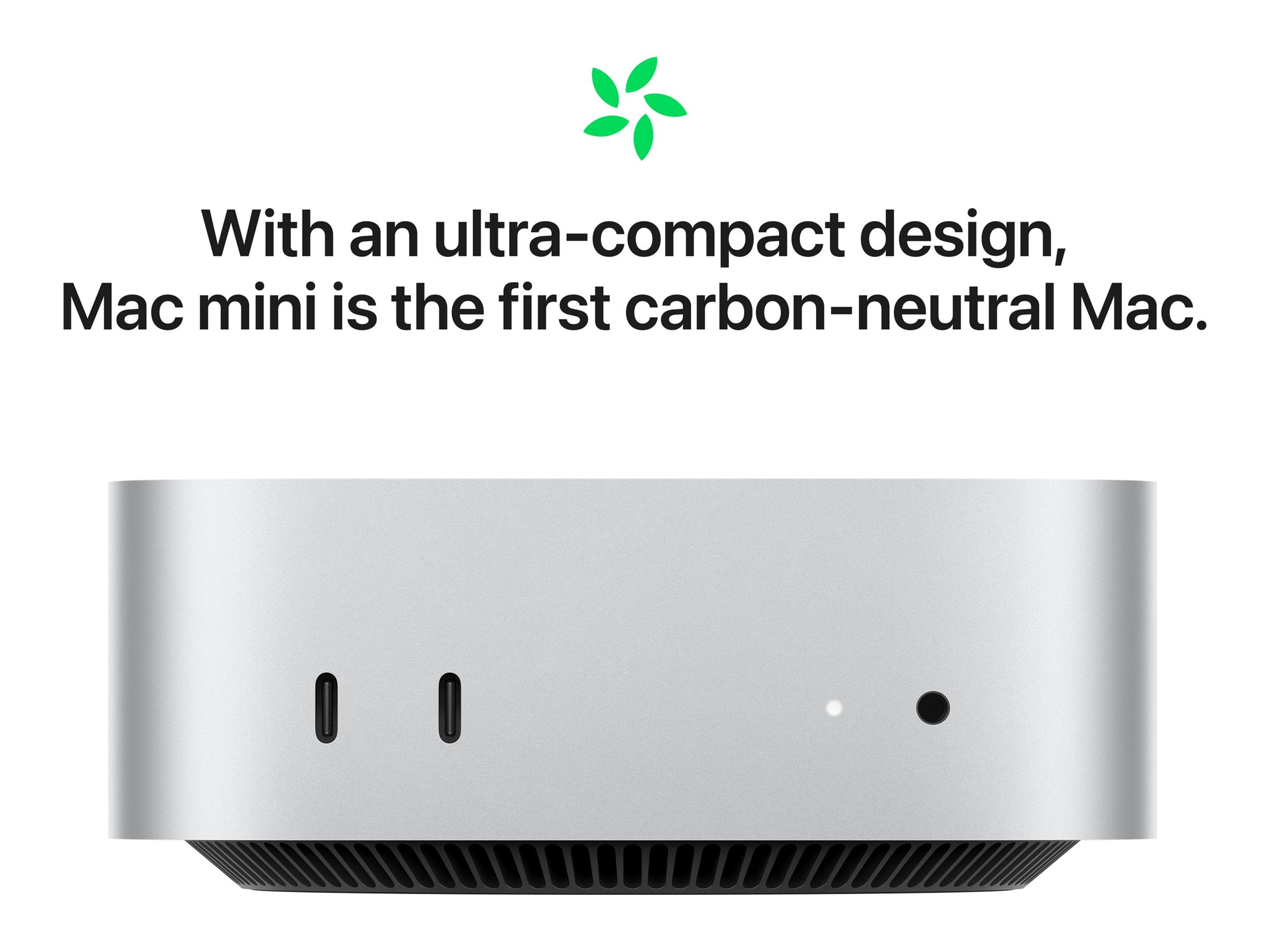 Apple 2024 Mac Mini Desktop Computer with M4 chip with 10 core CPU and 10 core GPU  Built for Apple Intelligence  16GB Unified Memory  256GB SSD Storage  Gigabit Ethernet  Works with iPhone/iPad