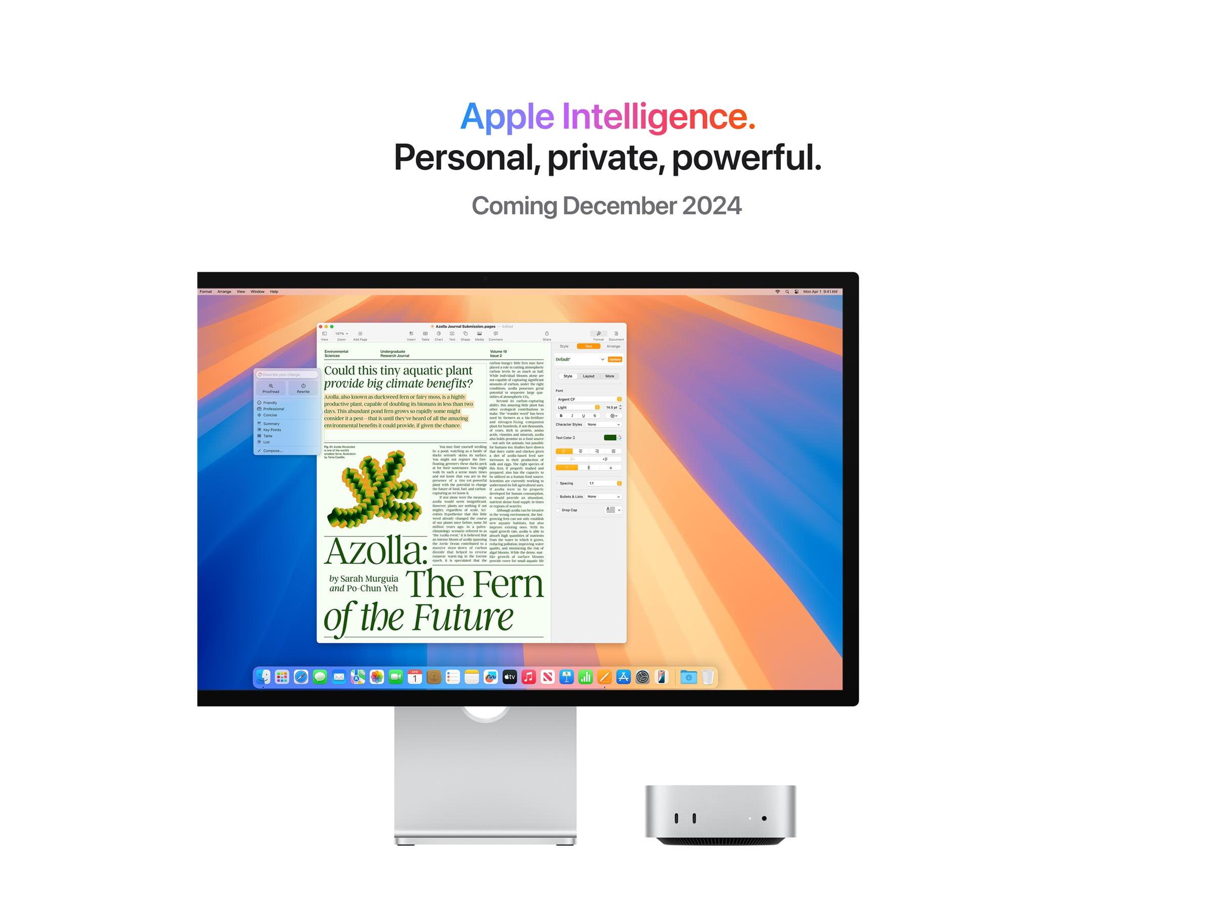 Apple 2024 Mac Mini Desktop Computer with M4 chip with 10 core CPU and 10 core GPU  Built for Apple Intelligence  16GB Unified Memory  256GB SSD Storage  Gigabit Ethernet  Works with iPhone/iPad