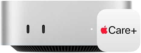 Apple 2024 Mac mini Desktop Computer with M4 chip with 10 core CPU and 10 core GPU  Built for Apple Intelligence  16GB Unified Memory  256GB SSD Storage  Gigabit Ethernet  Works with iPhone/iPad